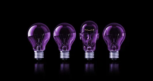 light bulbs business concept